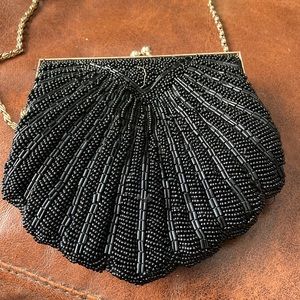Vintage Walbong black evening purse